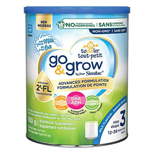 Similac Go & Grow Step 3 Toddler Drink with 2'-FL. Immune Support Innovation: 2'-FL, Powder, 12-36 Months, Milk Flavour, 850 grams