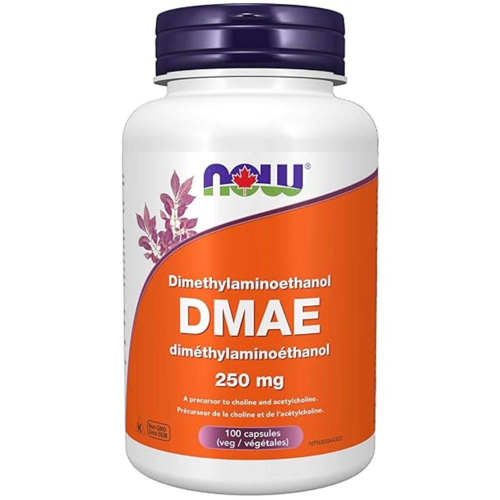 NOW Dmae Capsules, 250mg, 100 Count