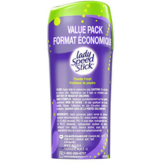 Lady Speed Stick Invisible Solid Antiperspirant, Powder Fresh, 2 x 70g (Twin Pack)