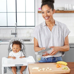 Skip Hop Baby Food Maker, Easy Prep Food Press Set, Grey