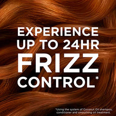 Garnier Whole Blends Sulfate Free Shampoo for Frizzy Hair, Up To 24 Hours of of Frizz Control, Coconut Oil, 335ML