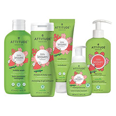 ATTITUDE Conditioner for Kids, Plant- and Mineral-Based Ingredients, Vegan and Cruelty-Free, Watermelon and Coco, 240 ml