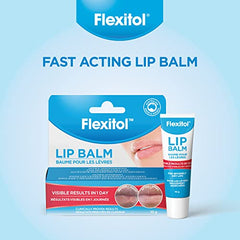 Flexitol Lip Balm | For Dry, Cracked, Flaky & Chapped Lips | Immediately Hydrates & Softens | 10g