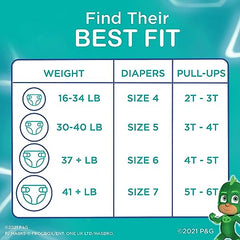 Pampers Easy Ups Training Pants Boys and Girls, 5T-6T, 46 Count, Super Pack