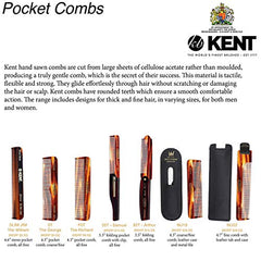 Kent The Hand Made Comb Fine 4 Inches Folding Pocket Comb 82T for Men By 0.13 Pounds