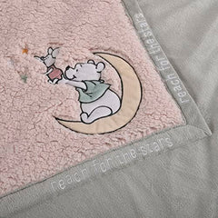 Disney Winnie The Pooh My First Blankie Sherpa Blanket, 30"x36" Pink Piglet Fluffy Premium Blanket for Baby Girl Soft Warm Cozy Toddler, Infant or Newborn Blanket for Crib, Stroller, Travel, Nursery