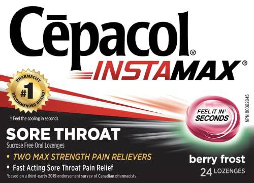 Cepacol® Instamax Berry Frost, Sore Throat Lozenges, 24 ct - Zecoya