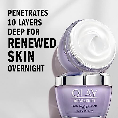 Olay Regenerist Night Recovery Face Cream, Face Moisturizer Advanced Anti-Aging, Fragrance-Free, 50ml