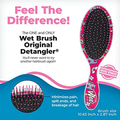 Wet Brush Original Detangler Brush - Radio, Happy Hair - All Hair Types - Ultra-Soft Bristles Glide Through Tangles with Ease - Pain-Free Comb for Men, Women, Boys & Girls