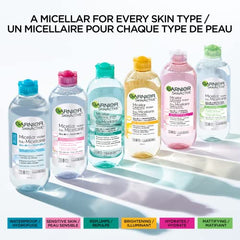 Garnier SkinActive Micellar Cleansing Water All-in-1 Cleanser & Waterproof Makeup Remover, 3.4 Fluid Ounce