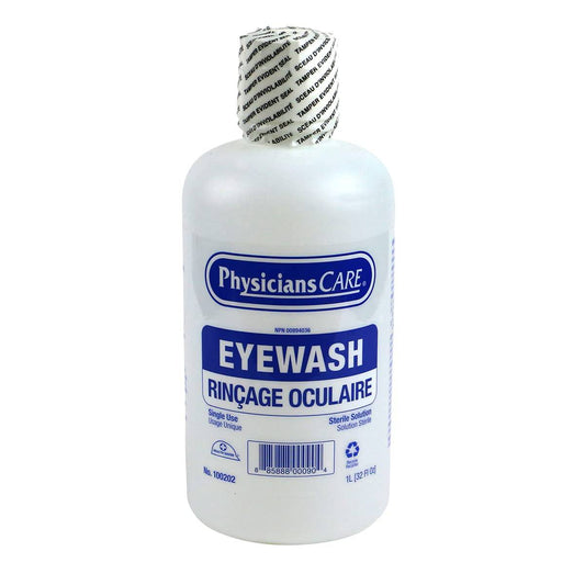 FIRST AID CENTRAL PhysiciansCare 1L (32 oz) Eyewash Bottle