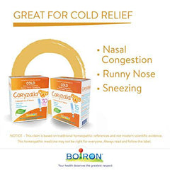 Boiron Coryzalia Children 60 Unit-doses (1 Ml Each) Bonus Pack for Colds and Cold Symptoms 60 Milliliter