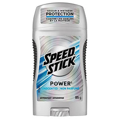 Speed Stick Power Men's Antiperspirant Stick, Unscented, 85g