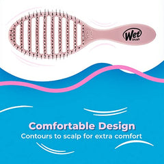Wet Brush Speed Dry Hair Brush, Dusty Rose - Vented Design and Ultra Soft HeatFlex Bristles Are Blow Dry Safe With Ergonomic Handle Manages Tangle and Uncontrollable Hair - Pain-Free Hair Accessories