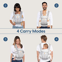 Ergobaby Omni Dream All Carry Positions SoftTouch Cotton Baby Carrier Newborn to Toddler with Enhanced Lumbar Support (7-45 lb), Natural Dots