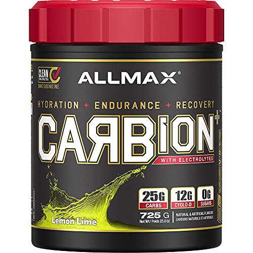 ALLMAX Nutrition - CARBION+ (Hydration, Endurance & Recovery) - Lemon Lime - 725 Gram, 25 servs