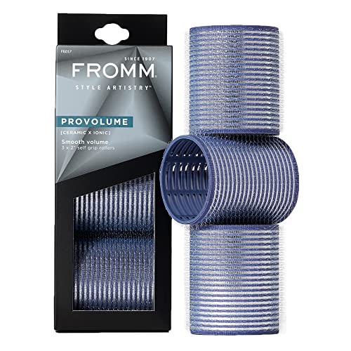 Fromm ProVolume 2" Ceramic Ionic Hair Rollers, Pack of 3