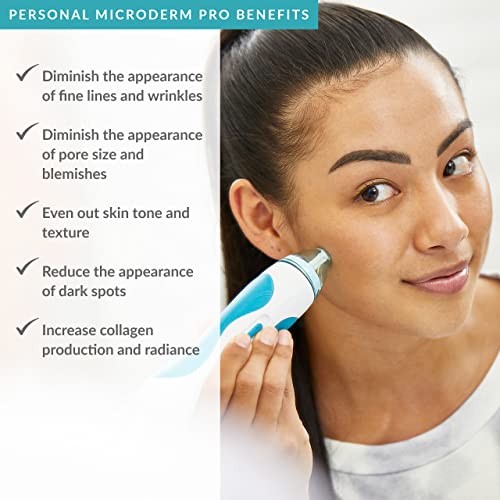 PMD Personal Microderm Pro - At-Home Microdermabrasion Machine with Kit for Face & Body - Exfoliating Crystals and Vacuum Suction for Fresh and Radiant Skin - High & Low Speed Options