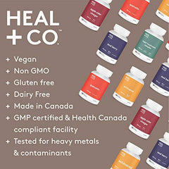 HEAL + CO. 8 Mushroom Immunity Tincture | 8 Medicinal Mushrooms – Chaga, Turkey Tail, Reishi, Shiitake, Cordyceps, Maitake, Lion’s Mane, Himematsutake | Supports Immune Health, Promotes Energy and Fights Stress | 50 mL