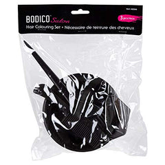 Bodico 3-Piece Hair Colouring Set, 7.8 x 10.2 inches, Black