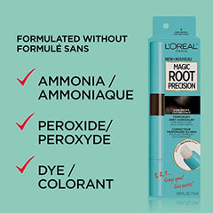 L'Oreal Paris Magic Root Precision Temporary Root Hair Color, Black, for Temples and Scattered Greys, Hair Dye, 1 EA