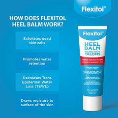 Flexitol Heel Balm - Super-Concentrated Moisturizer and Exfoliator, Diabetic Friendly, Pro-Vitamin B5, Vitamin E and L-Arginine, 112g