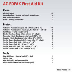 First Aid Central AZ-EDFAK Everyday Emergency First Aid Kit For Home, Travel, and Work, 185 Pieces