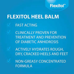 Flexitol Heel Balm - Super-Concentrated Moisturizer and Exfoliator, Diabetic Friendly, Pro-Vitamin B5, Vitamin E and L-Arginine, 112g