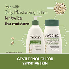 Aveeno Daily Moisturizing Body Wash - Women's, Men's - Sensitive, Combination Skin - Hydrating, Soap-Free, 532mL (Packaging May Vary)