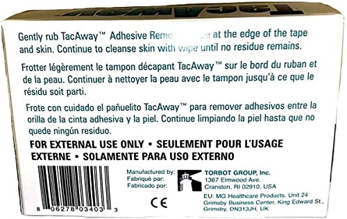 Skin-Tac-H Adhesive TacAway Remover Wipes, 50 count