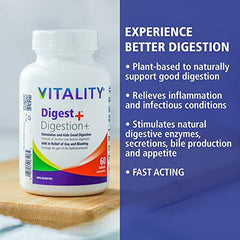 VITALITY Digest+ All Herbal Supplement - 60 Tablets