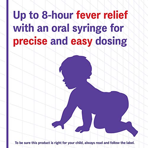Advil Dye-Free Pediatric Drops Fever and Pain Reliever for Infants, Grape Flavour, 24 mL