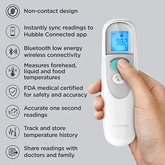 Motorola MBP75SN Care+ Non-Contact Smart Forehead & Liquid Baby Thermometer - Digital Handheld Clinical Device for Kids & Adults - Touchless Quick & Accurate Temperature Reader - Large LCD Display