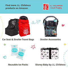 J.L. Childress Breastmilk Cooler & Baby Bottle Bag, Insulated & Leak Proof, Ice Pack Included, Single Bottle, Grey/Teal