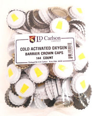 Home Brew Ohio 1 X Cold Activated Oxygen Barrier Crown Caps-144 Count