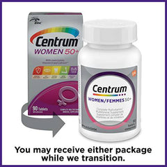 Centrum Women 50+ Multivitamin and Multimineral Supplement Tablets, 90 Count