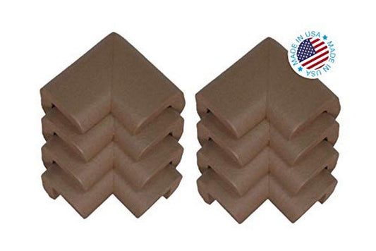 Kidkusion 8 Piece Corner Guards Cushion, Brown