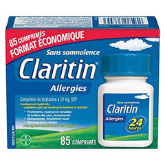 Claritin Allergy Medicine, 24-Hour Non-Drowsy Relief 10 mg, Value Pack, 85 Tablets