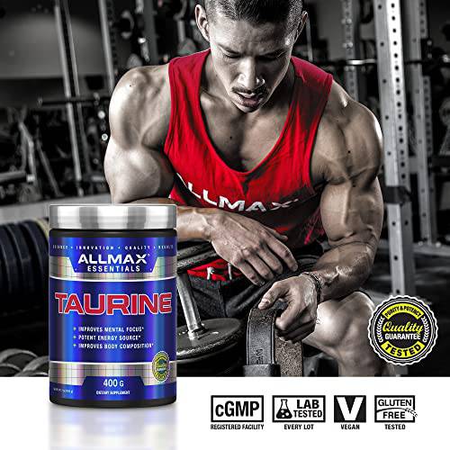 ALLMAX Nutrition 100% pharmaceutical grade maximum strength + absorption Taurine, 400g