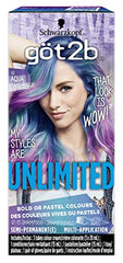 Schwarzkopf Got2be Unlimited Semi-Permanent Hair Color, Multi-Application, 111 Aqua Collection