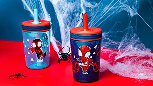  Zak Designs Marvel Spider-Man 18/8 Single Wall Stainless Steel Kids  Water Bottle, Flip Straw Locking Spout Cover, Durable Cup for Sports or  Travel (15.5oz, Non-BPA, Spidey and His Amazing Friends) 