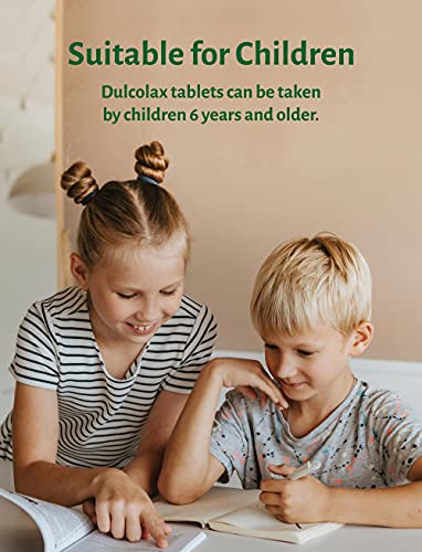 Dulcolax 5 mg Stimulant Laxative Tablets 10 CT - Bisacodyl – Stimulates the Bowels – Occasional Constipation Relief for Adults in 6-12 Hours - Suitable for Children Over 6 Years & Older, Adults and Breastfeeding Women