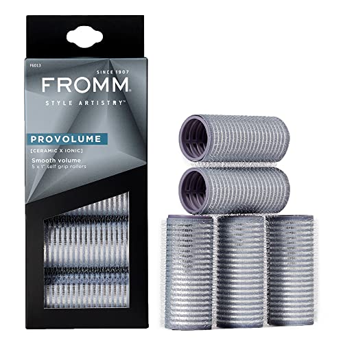 Fromm ProVolume 1" Ceramic Ionic Hair Rollers, Pack of 5