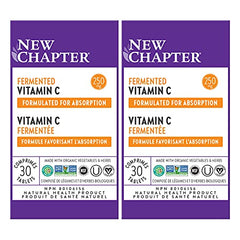 New Chapter Vitamin C + Elderberry With Fermented Vitamin C/Whole-Food Herbs + Collagen Protection, 30 Count (Pack of 1)