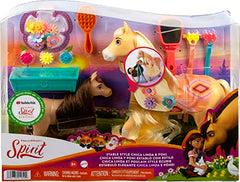 Spirit Stable Style Chica Linda (8 in), Foal Figure, Hair Tool & Styling Accessories, Brush, Mirror, Great Gift for Ages 3 Years Old & Up