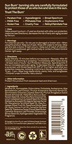 Sun Bum Sunscreen Tanning Oil Spf 15, 8.5 ounce