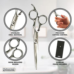 Wahl Clipper High-Performance Stainless-Steel Haircutting Shears for Extreme Precision Cutting, Trimming, Barbering, and Saloning. - Model 3012