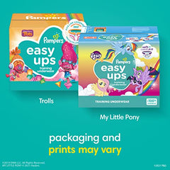 Pampers Easy Ups Training Underwear Girls 4T-5T 18 Count