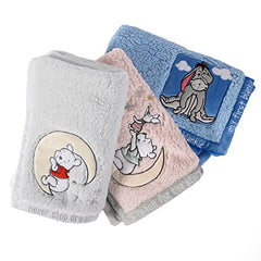 Disney Winnie The Pooh My First Blankie Sherpa Blanket, 30"x36" Grey Fluffy Premium Blanket for Baby Boy Soft Warm Cozy Toddler, Infant or Newborn Blanket for Crib, Stroller, Travel, Nursery