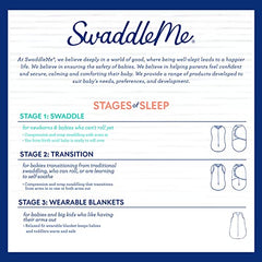 SwaddleMe Original Swaddle – Size Small/Medium, 0-3 Months, 3-Pack (Elephant Stripes)